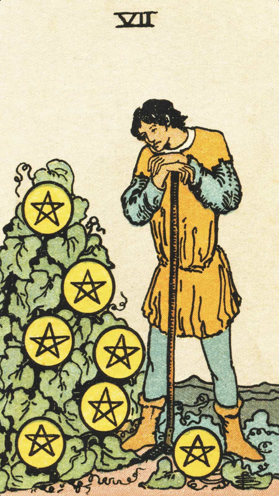 Seven of Pentacles reversed
